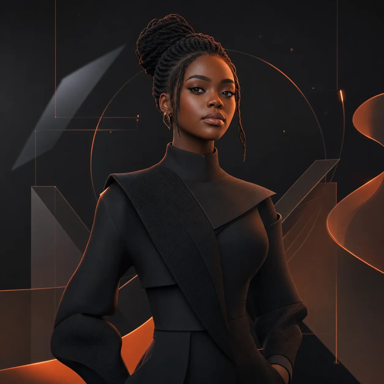 Conceptual 3D portrait of Marvelous Miracle
